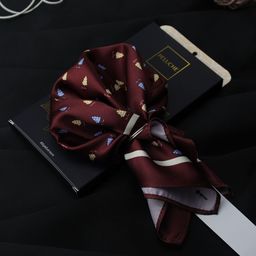 PELUCHE Men Maroon Silk Grapes Design Pocket Squares-image-54