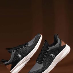 U S Polo Assn Men Black Textile Walking Shoes-picture-42