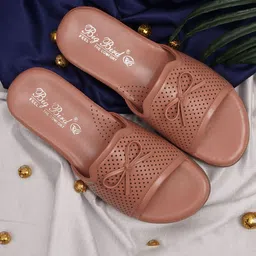 BIG BIRD Women Bow Detailed Open Toe Flats-16