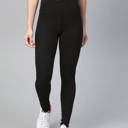 Reebok Women Black Solid Training Essentials Cotton Tights-image-72