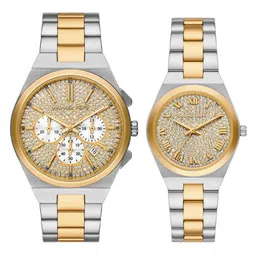 Michael Kors Set of 2 Lennox Analogue Chronograph His & Her Watch MK7503SET-image-14