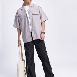 glitchez Freeform Fit Drop-Shoulder Oversized Shirt-image-39