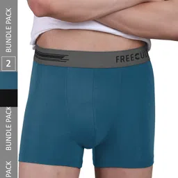 FREECULTR Men Pack of 2 Multi-Colored Solid Trunk-20