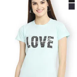 Fabflee Women Multicoloured 3 Printed T-shirt-picture-44