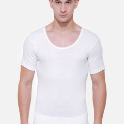 BODYCARE INSIDER Men White Solid Thermal T-shirt-image-35