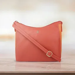 Baggit Women Rust Solid Structured Sling Bag-image-28