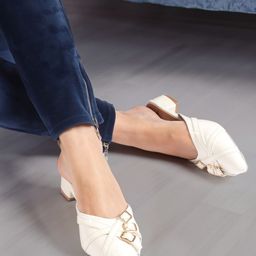 Carlton London Party Block Mules with Buckles-18
