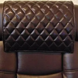 NOORA Black Textured Headrest Cover-image-52