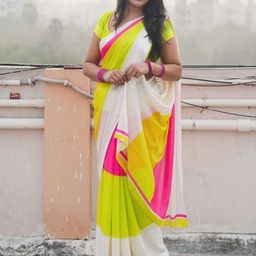 VRAGI Sequinned Pure Georgette Saree-picture-35