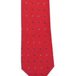 Calvadoss Red & Blue Woven Design Broad Tie-image-16