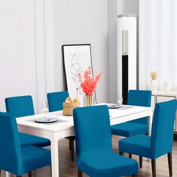 Aura Blue 6 Pieces Stretchable Chair Covers-image-42