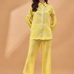 all about you Printed Shirt & Trouser Co-Ords-32