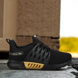 Campus Men Black Mesh Running Shoes-picture-40