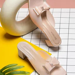 CORSICA Women Party Block Mules with Bows-48