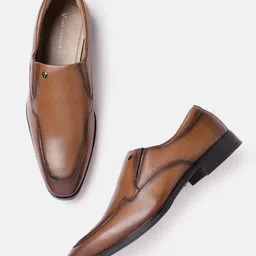 Van Heusen Men Leather Formal Slip-on Shoes-picture-13