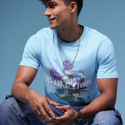 HERE&NOW Graphic Printed Pure Cotton T-shirt-picture-20