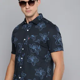 Levis Pure Cotton Floral Printed Slim Fit Casual Shirt-image-58