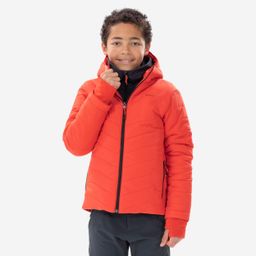 BOYS’ PADDED HIKING JACKET HYBRID AGED 7-15 - RED-image-12