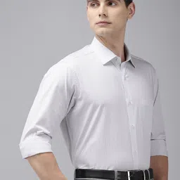 Van Heusen Pure Cotton Custom Fit Striped Formal Shirt-image-27
