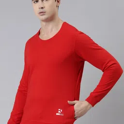 TOM BURG Men Red Fleece Sweatshirt-image-63