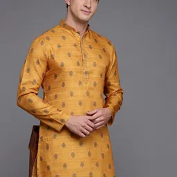 Diwas by Manyavar Men Floral Printed Kurta-image-18