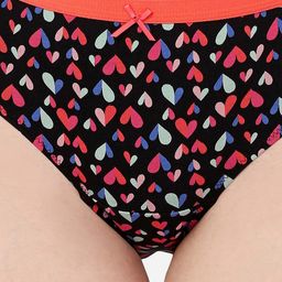 SOIE High Rise Full Coverage Solid and Printed Cotton Stretch Hipster Briefs (Pack of 3) image 3
