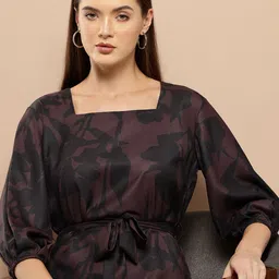 Chemistry Floral Print Puff Sleeve Top-picture-37