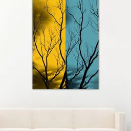 999Store Yellow & Blue Tree Wall Art-image-52