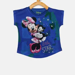 YK Disney Girls Blue Printed Top-picture-27