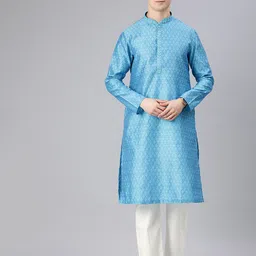 Manthan Men Self Design Thread Work Kurta with Pyjamas-image-29