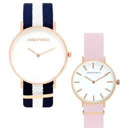 JOKER & WITCH Blu & Jewel Couple Watches JWCW108-23