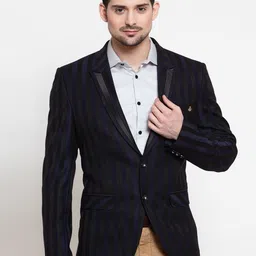 LUXURAZI Men Striped Single-Breasted Party Blazer-picture-26