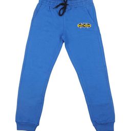 Batman Kids Blue Solid Slim-Fit Joggers-image-55