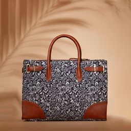 FARGO Floral Printed Canvas Laptop Tote Bag-15