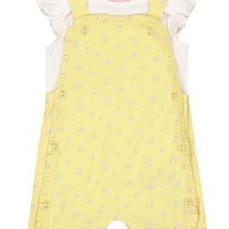 mothercare Girls White Bodysuit With Dungaree-image-94