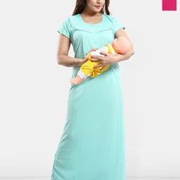Be You Women Solid Pack Of 2 Maxi Nightdress-image-51