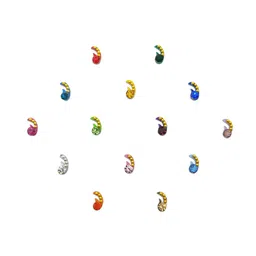 Comet Busters Stones-Studded Embellished Bindis 14 Pcs-14