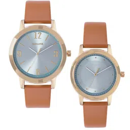 Sonata Unisex Regular Straps Analogue His & Her Watches 7712887047YL02P-44