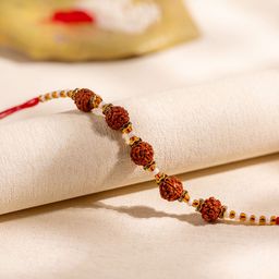 Voylla Divine Rudraksha Thread Rakhi-48