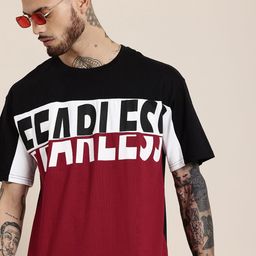 HERE&NOW Typography Printed Pure Cotton T-shirt-picture-17