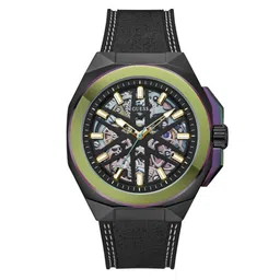GUESS Men Skeleton Dial & Leather Straps Analogue Watch - GW0635G3-14