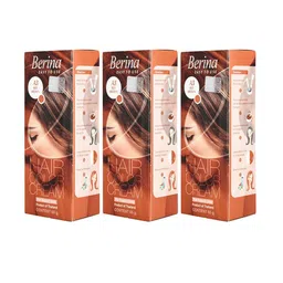 Berina Pack of 3 Hair Color Cream A3 Red Brown-image-23