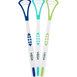 VEGA Set of 3 TCP-02 EasyGlide Tongue Cleaner Scraper with Perfect Grip - Multicolored-5