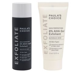 Paulas Choice Skin Perfecting Set - 2% BHA Exfoliant 30ml + 8% AHA Exfoliant 15ml-45