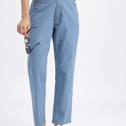 glitchez Women Denim Drift Boyfriend Fit Cropped Jeans-image-11