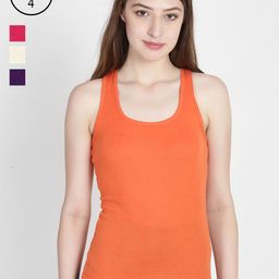 Leading Lady Pack of 4 Camisoles SARA-4-OR-RN-PP-SKN-XXL-image-59