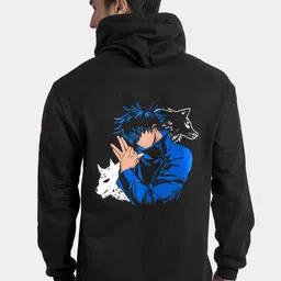COMICSENSE Men Anime Jujutsu Kaisen Printed Hooded Sweatshirt-picture-25