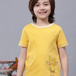One Friday Boys Round Neck Short Sleeves Graphic Printed Regular Fit Cotton T-shirt-image-12