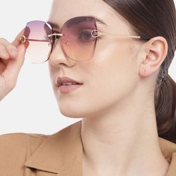 Voyage Women Purple Square Sunglasses S012MG2878-picture-16