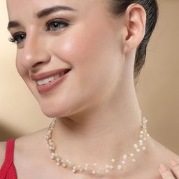 Bohey by KARATCART Gold Plated Pearls Necklace-image-45